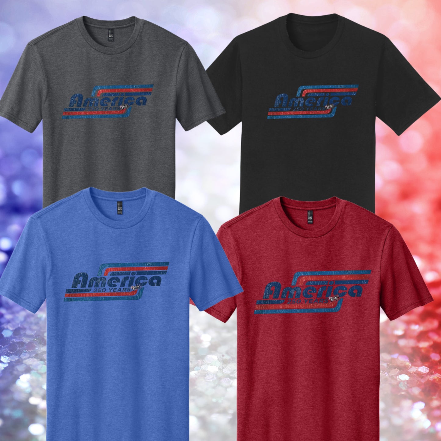 1069 - Retro America 250 years 4th of July