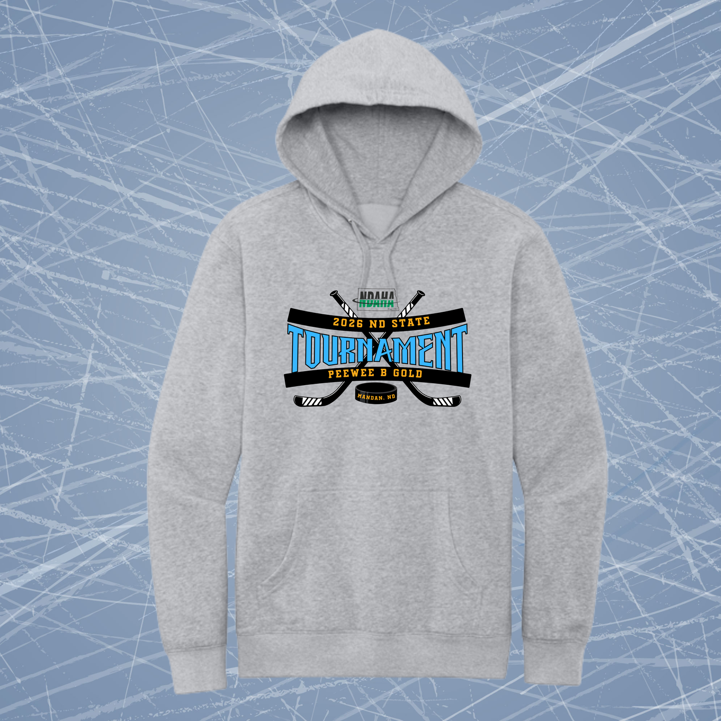 571-PeeWee District  VIT Fleece Hoodie Youth and Adult