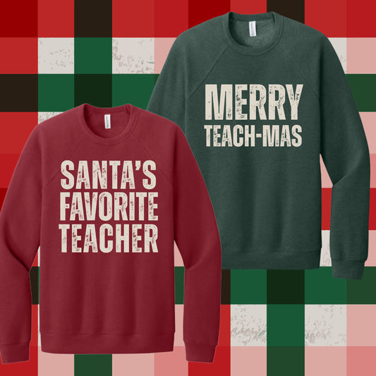 658 - Bold Teacher Christmas Words