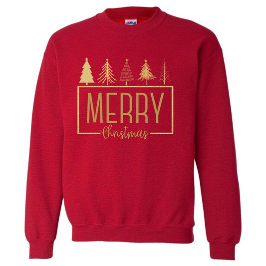 0095- Gold Merry Christmas Crew