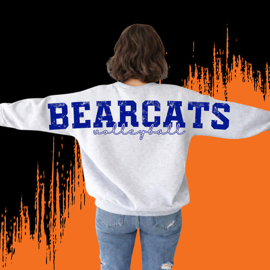 1273 - Bearcats Go Big Crewneck Sweatshirt