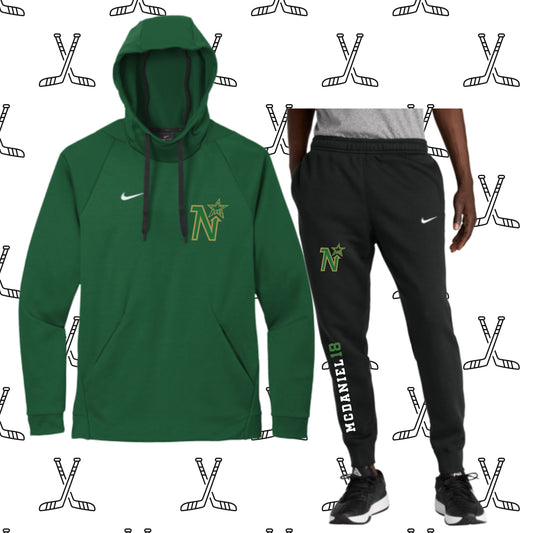 565 - North Stars Hockey Nike Women's PLAYER Green set