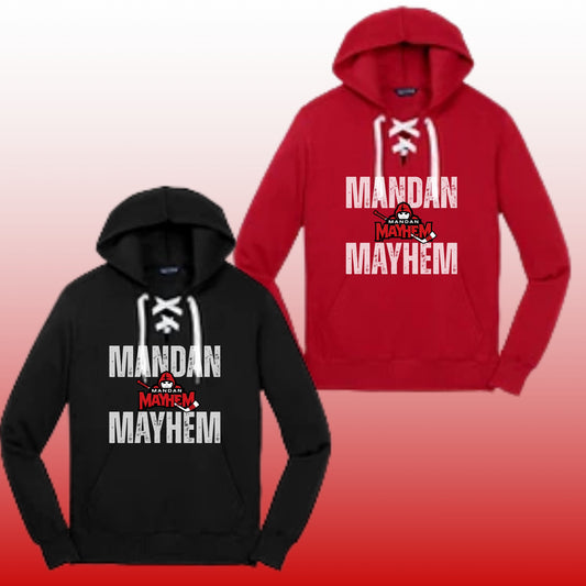 646 - Mandan Mayhem Split Lace Hoodie