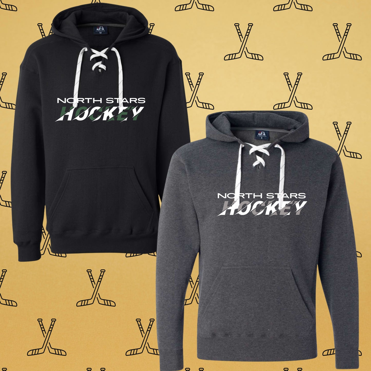 558 - North Stars Hockey Slash w/ laces