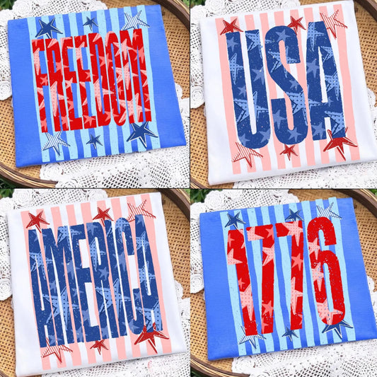1071 - Striped America Shirts