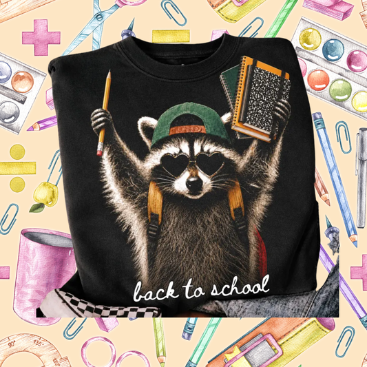 1086- Back to School Racoon